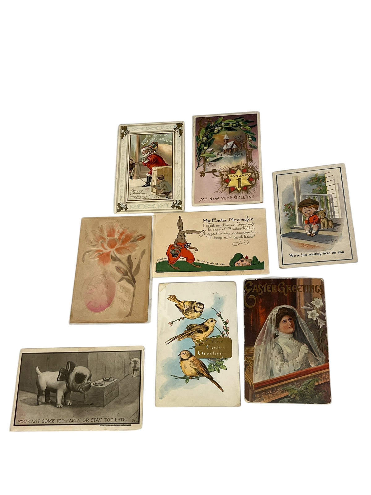 Antique Vintage Postcard Lot 1900’s On Up New Used Stamped Some Sleeved 190 Plus