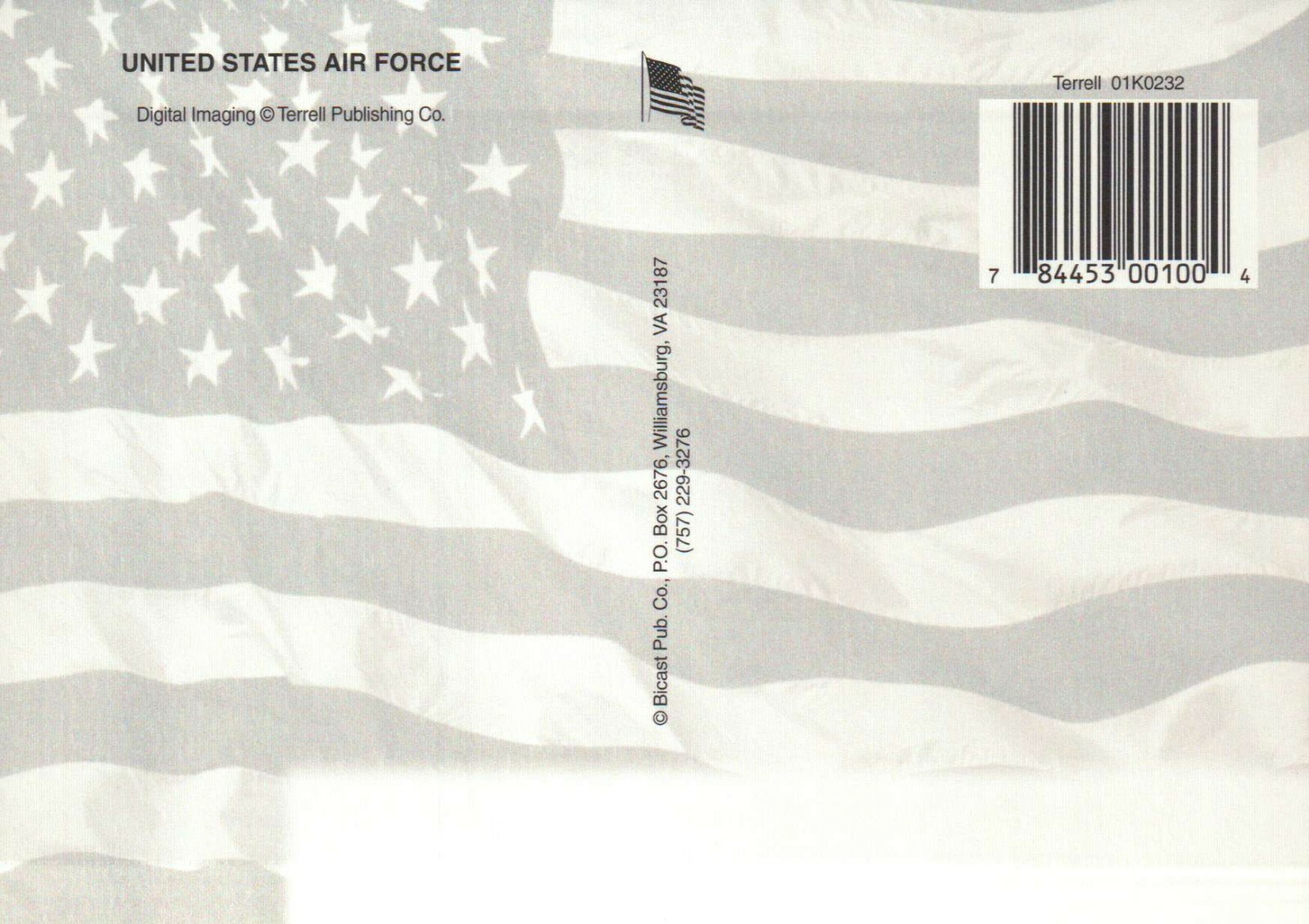United States Air Force, Planes Aircraft Pilot Military Flag, US — Postcard
