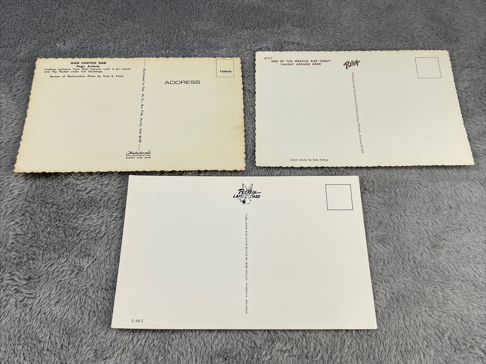Lot 3 Different Vintage Arizona Postcards