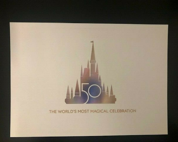 Walt Disney World’s Magic Kingdom Park Map Vintage 50th Anniversary Reproduction