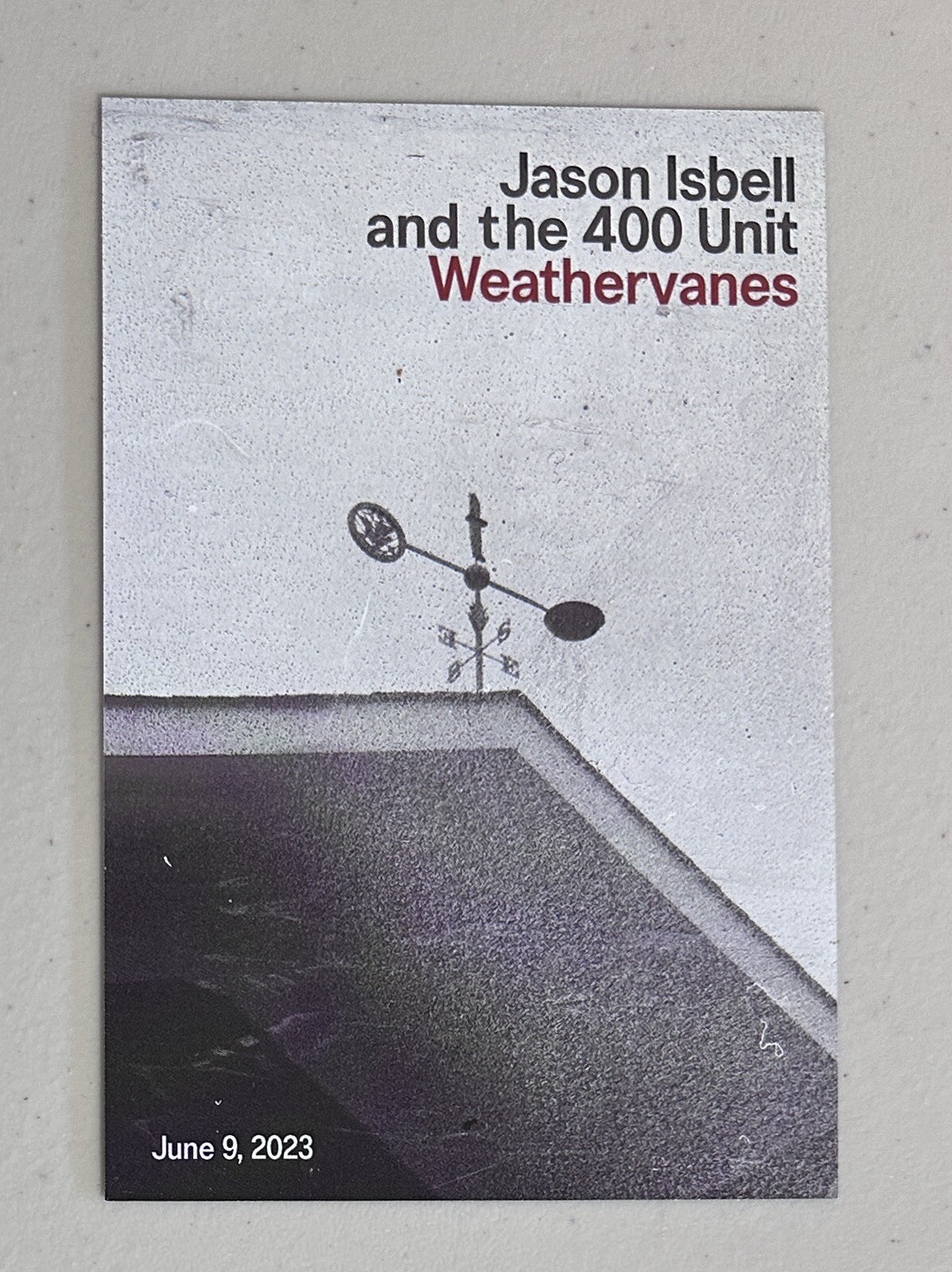 Jason Isbell and the 400 Unit Weathervanes – Promo Lenticular Postcard – Rare