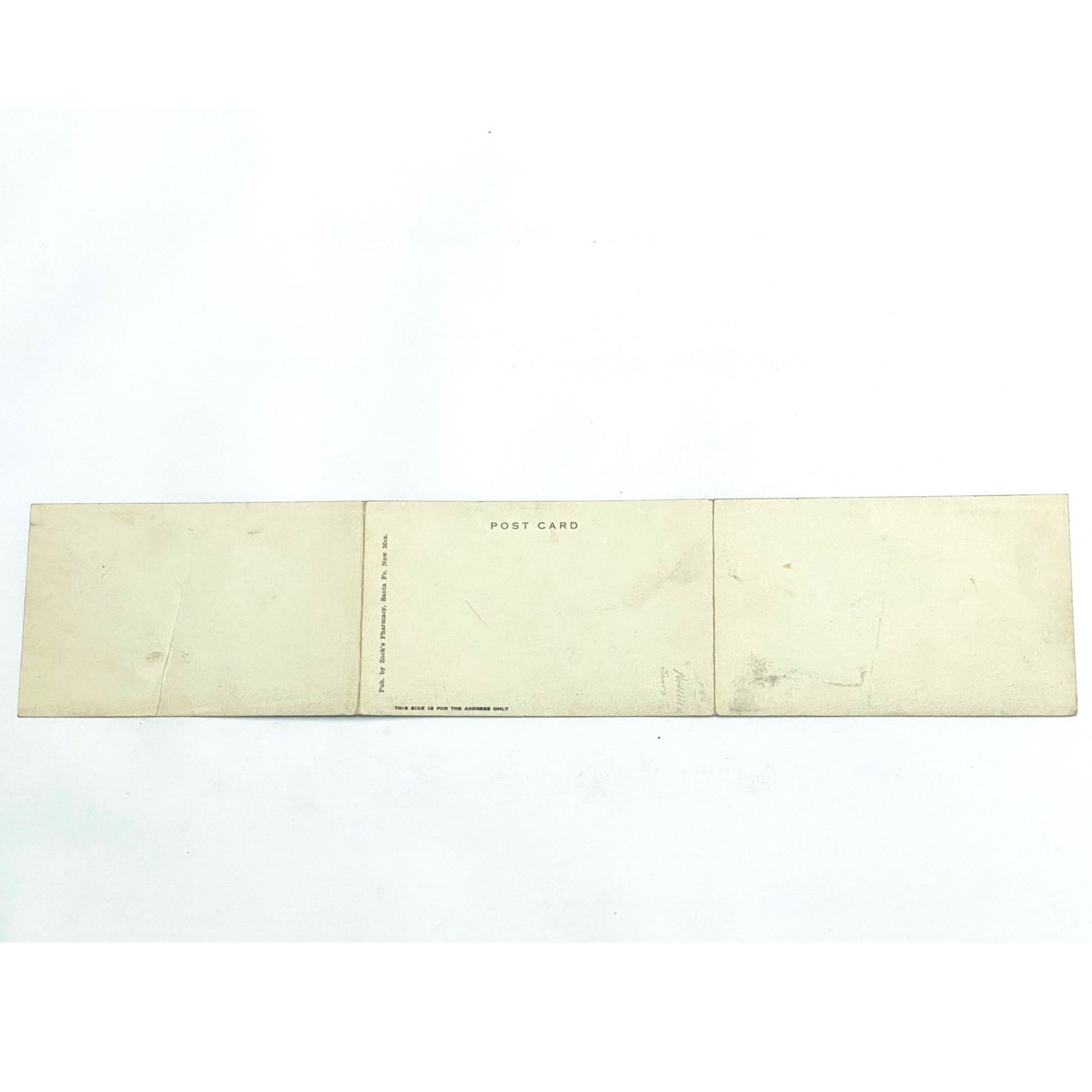 1920 Panorama of Santa Fe New Mexico Fold-out Postcard