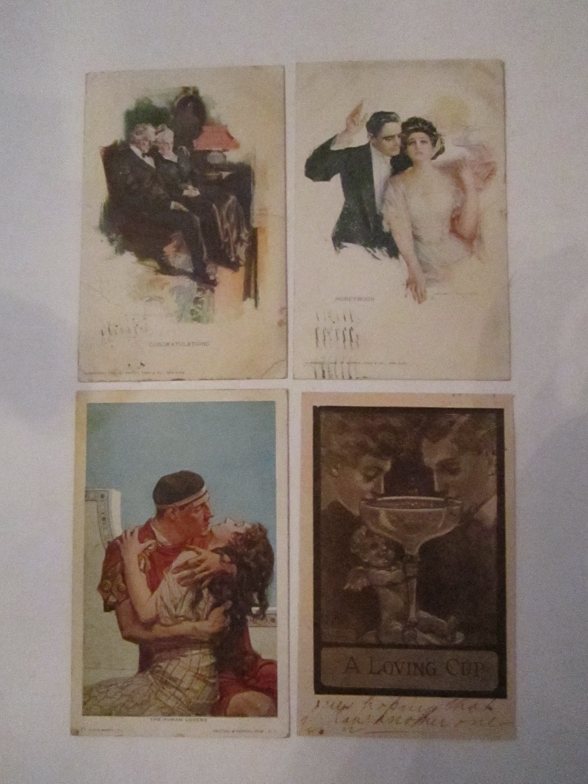 20 VINTAGE POSTCARDS – VARIOUS ARTISTS – PRE 1911 – COLLECTIBLE – LOT F TUB ABC