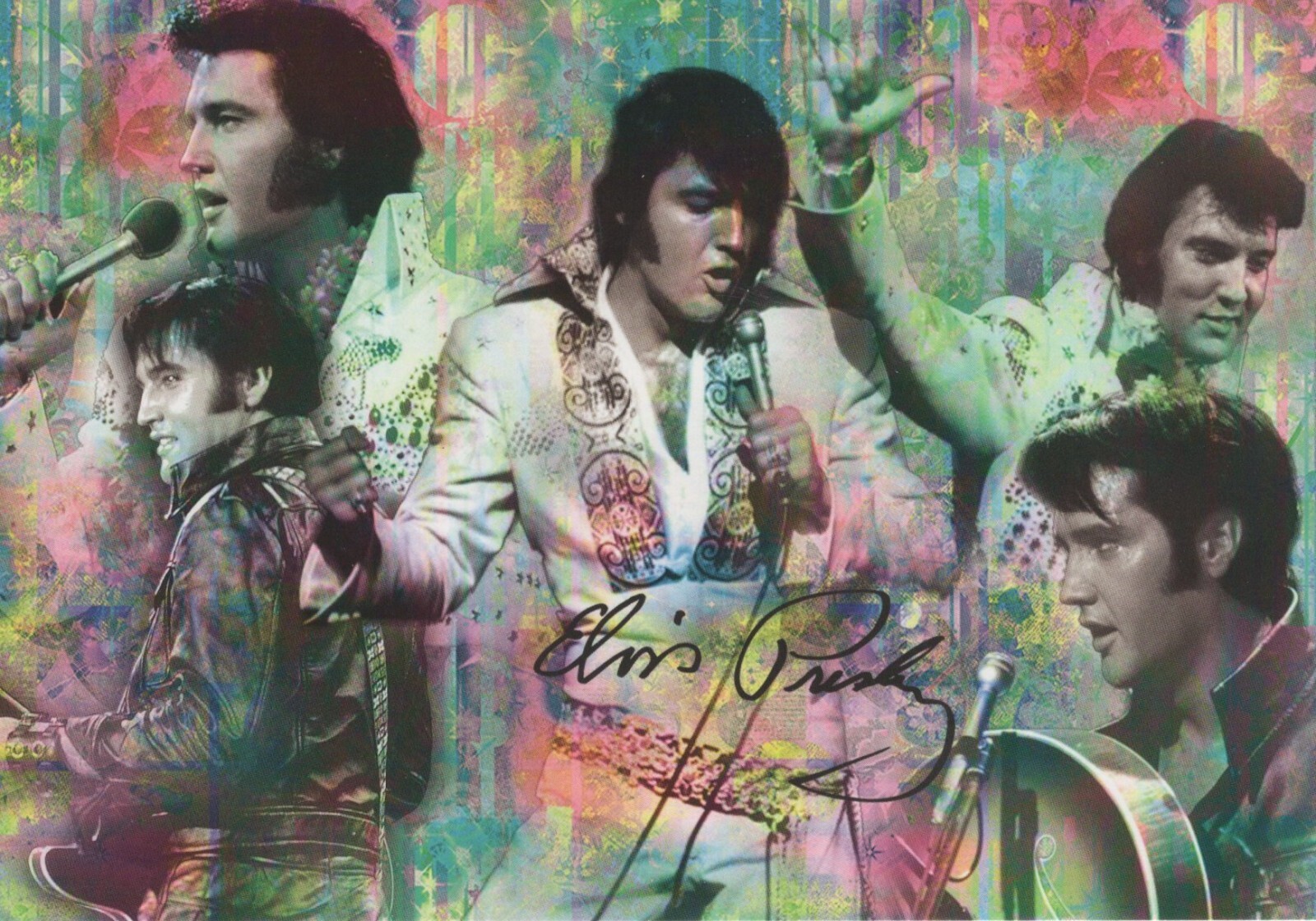 Elvis Presley Licensed Set of 5 (Five) Different 4X6 Color Postcards Free Ship!