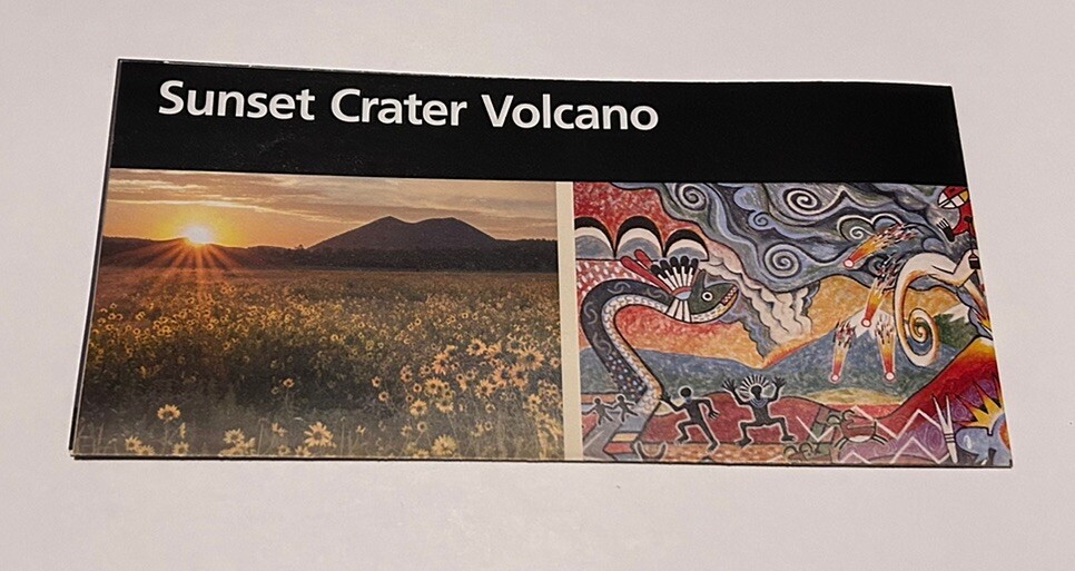 Sunset Crater Volcano National Monument Park GPO 2023 NEWEST Unigrid Brochure AZ