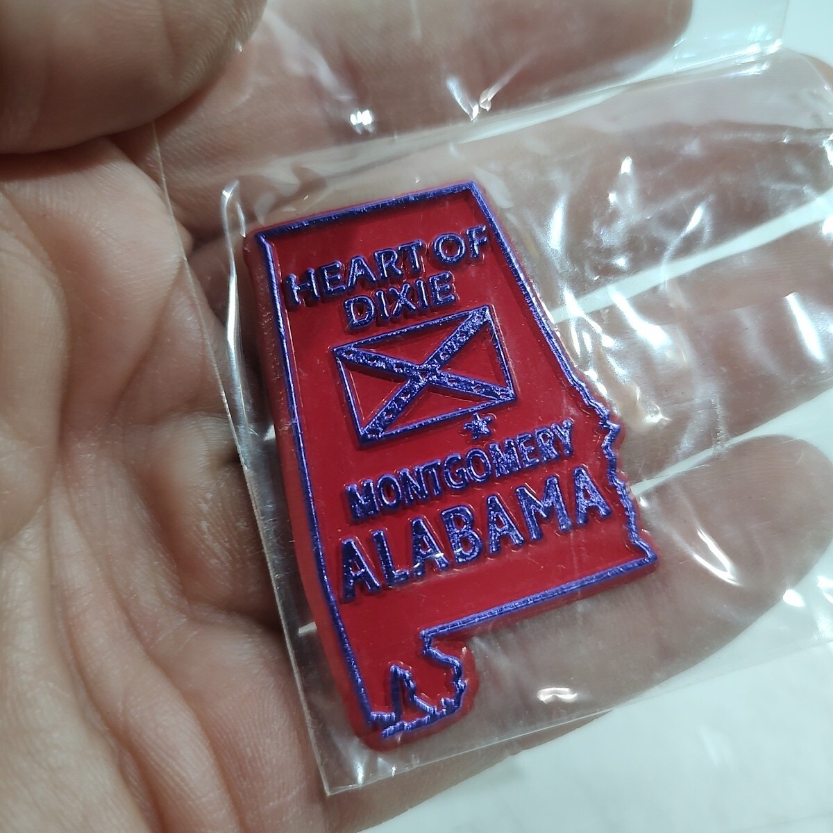State Souvenir Magnet Alabama Fridge Refrigerator State Shaped Keepsake