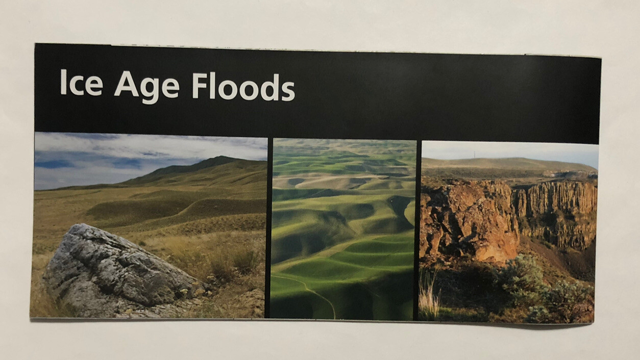 Ice Age Floods National Geologic Trail Park Unigrid Brochure Map Montana Oregon