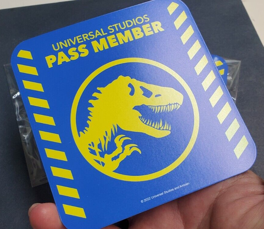 Universal Jurassic Park Annual Pass Member Magnet for Orlando Resort (Homemade)
