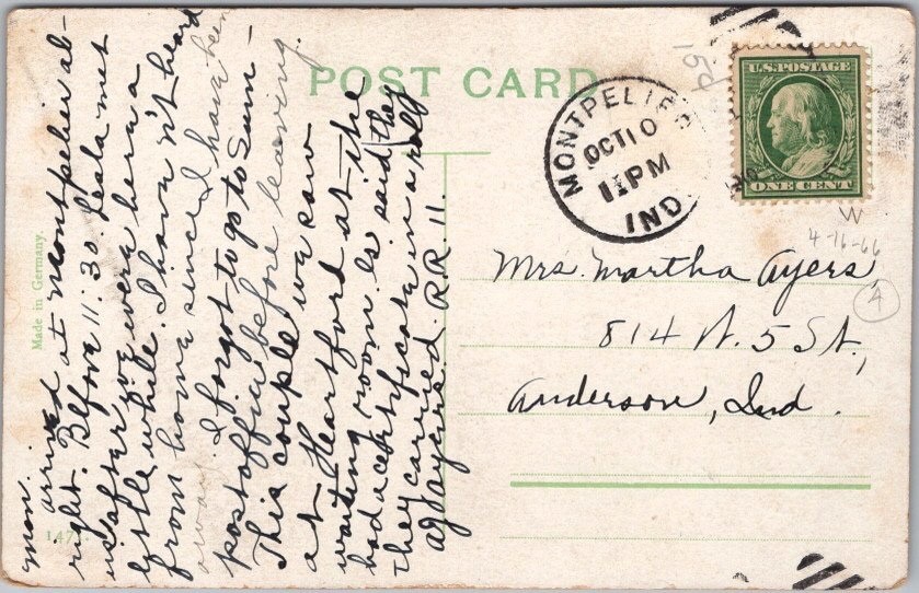 1910 VALENTINE’S DAY Romance Postcard Cupid Aiming Arrow at Couple -Donadini Jr.