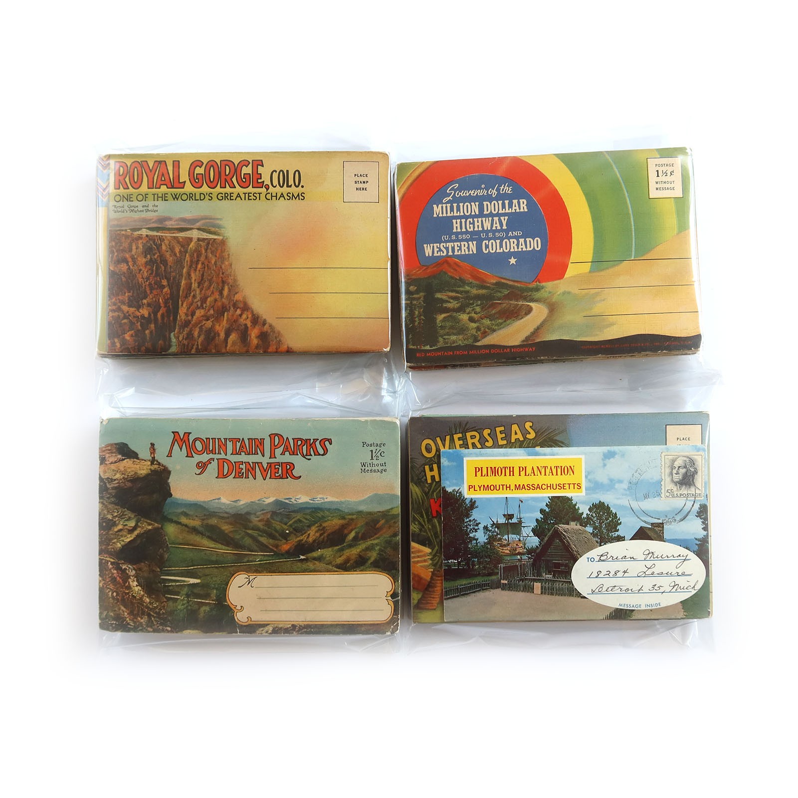 12 Vintage Souvenir Folders Lot – Postcard & Picture Books – Scenic Travel Views