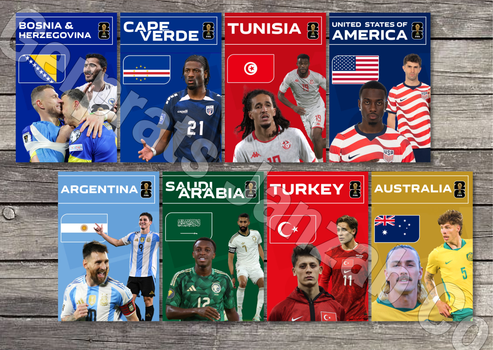 Set48 Postcards World Cup 2026 USA Mexico Canada FOOTBALL STADION STADIUM SOCCER