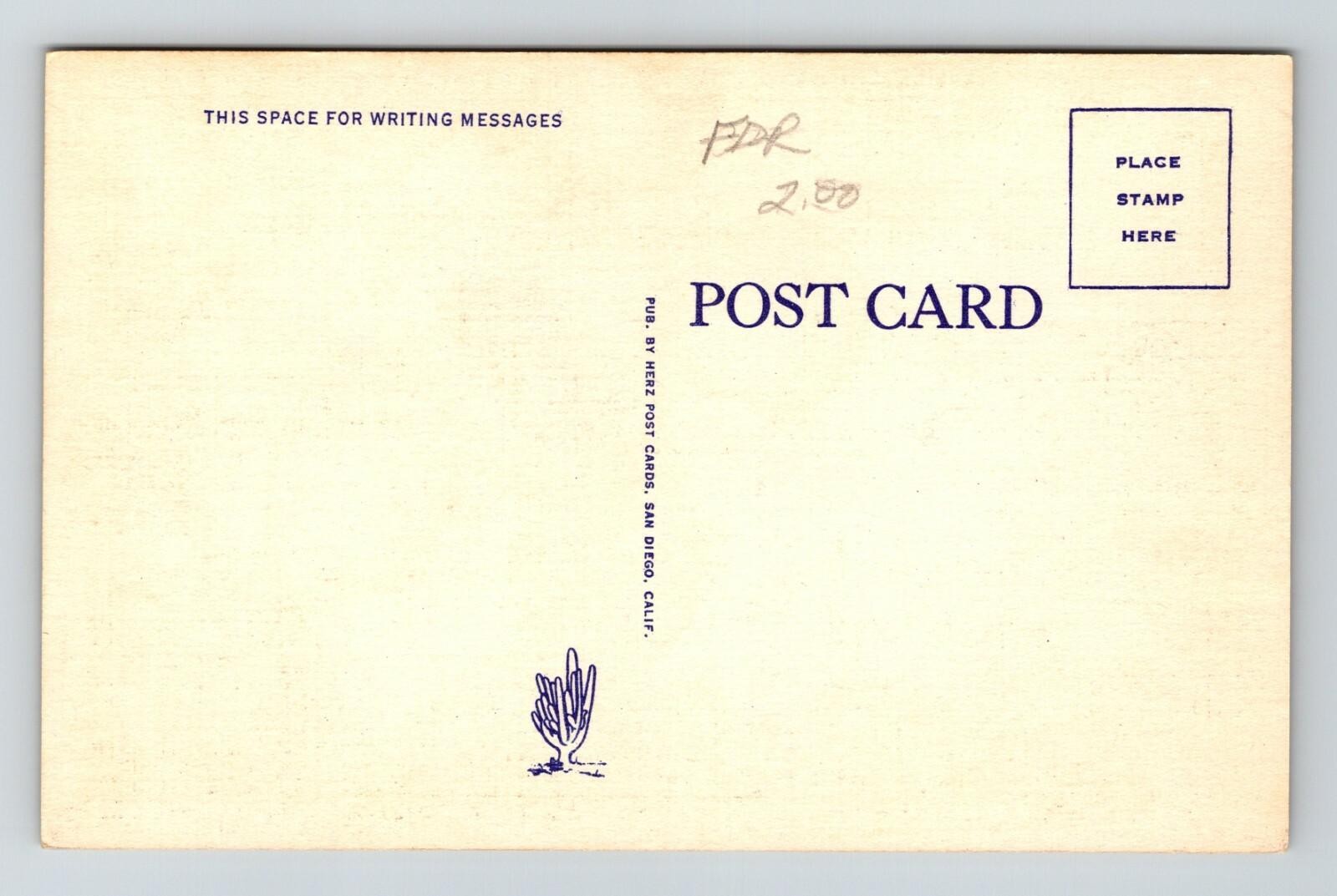 North Unit Library US Naval Training Station San Diego California Postcard