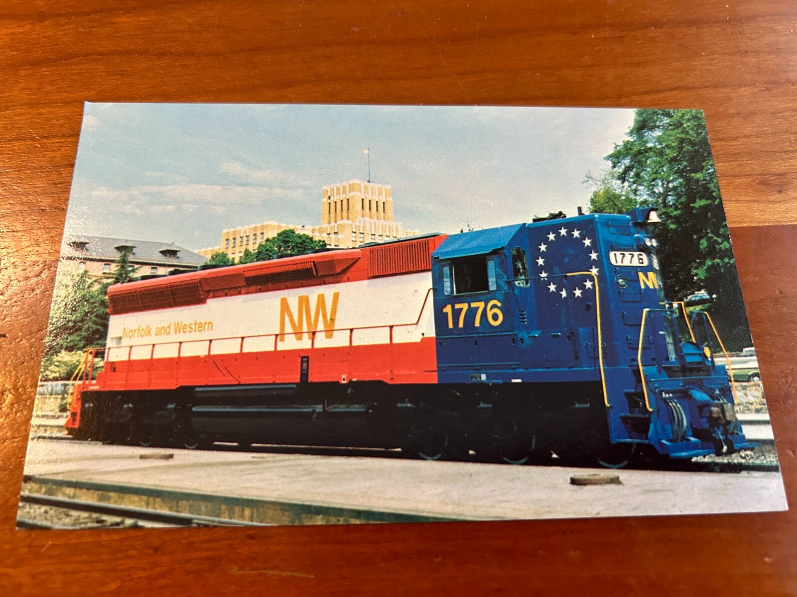 Norfolk and Western Railway’s Company SD-45 Unit Number 1776’s Train Postcard