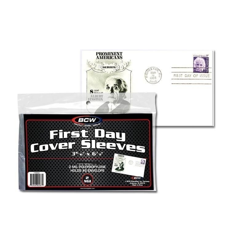 NEW (50 CT) BCW First Day Cover Postcard / Picture Poly Soft Sleeves Holders