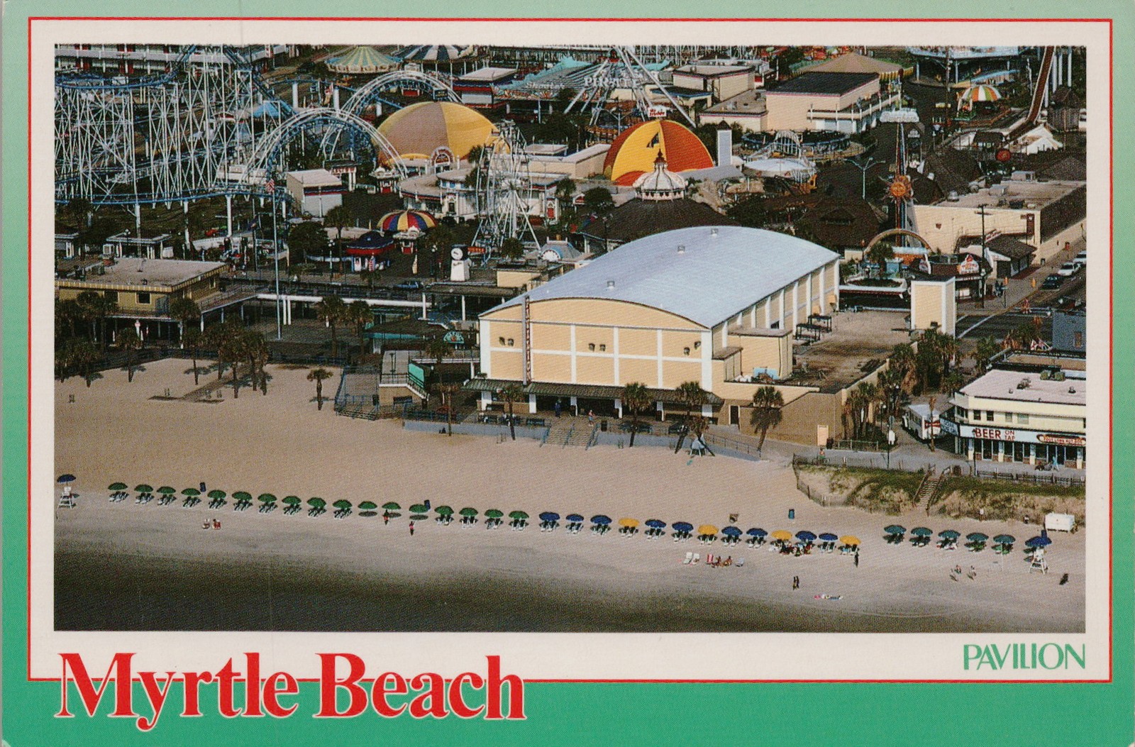 Continental Postcard Pavilion Amusement Park Myrtle Beach SC 1990s
