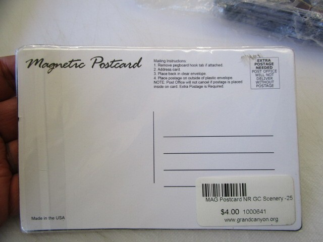 GRAND CANYON ARIZONA MAGNETIC POSTCARD NEW SEALED FREE SHIPPING