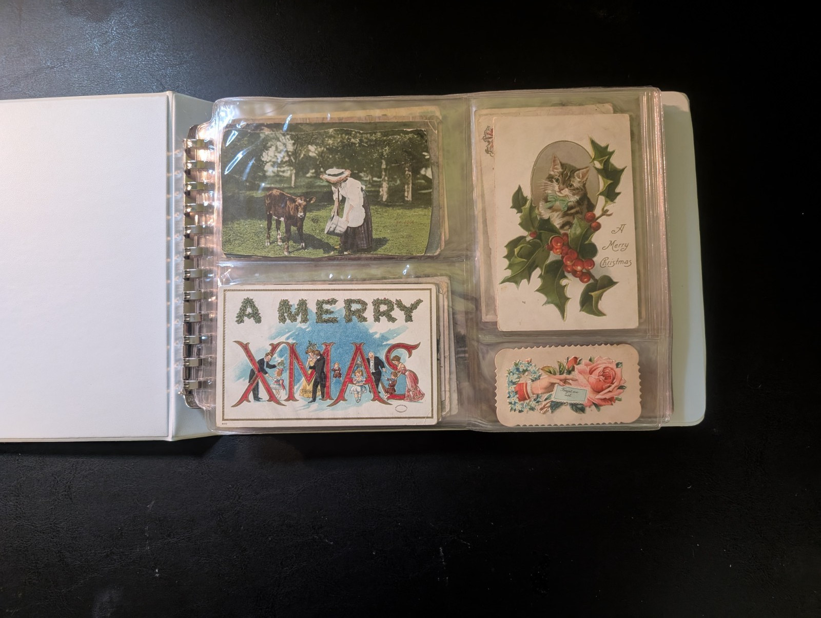 Early 1900s Postcard Collection – plastic sleeved in binder 100+