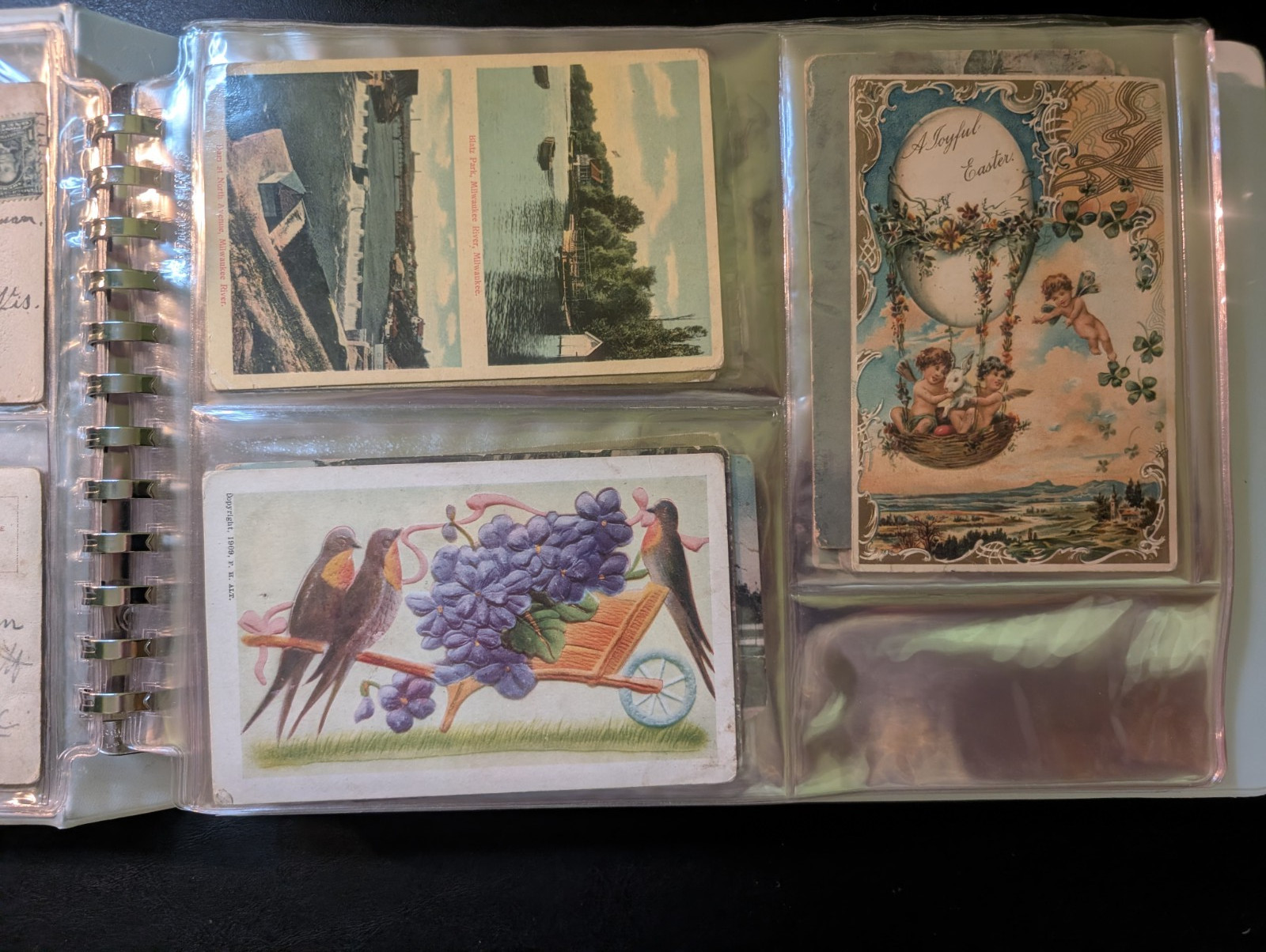 Early 1900s Postcard Collection – plastic sleeved in binder 100+