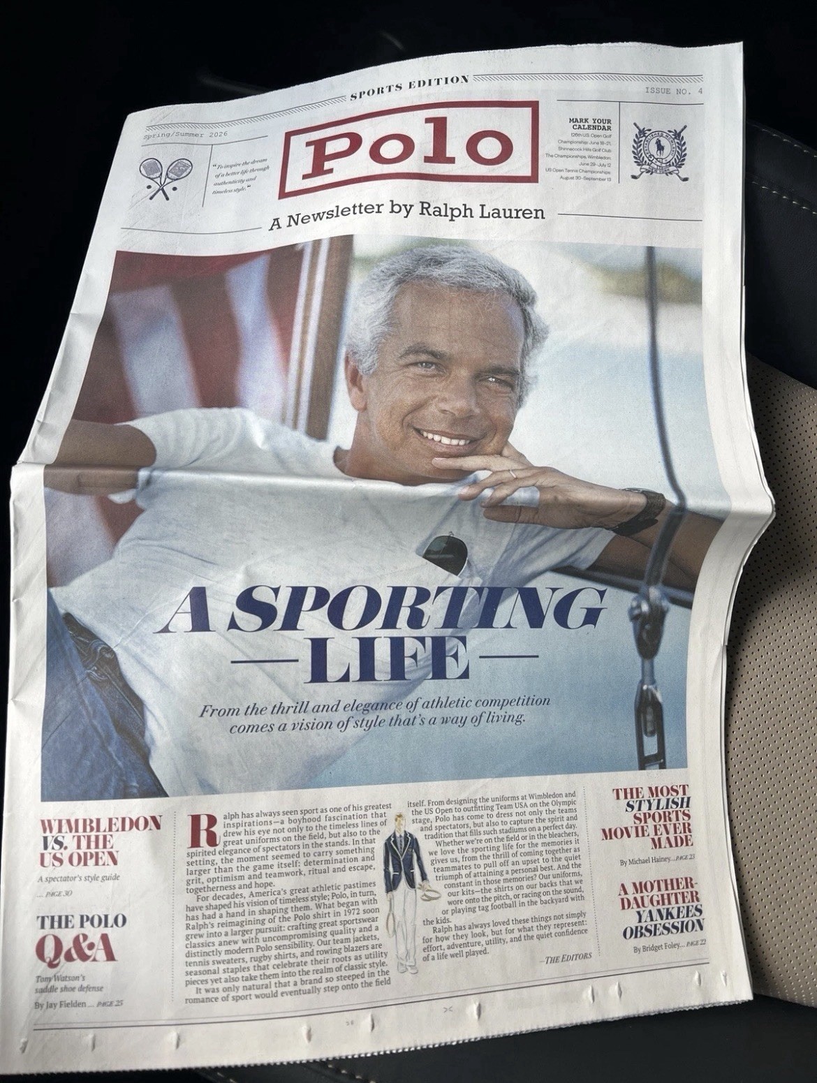 POLO RALPH LAUREN USA American Icons Postcards Set of 10 + Summer 2026 Newspaper