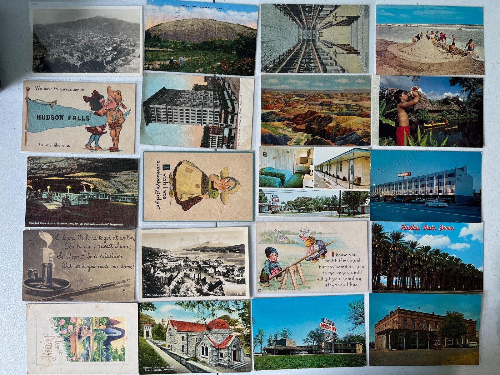 500+ Vintage Postcard Lot – c1900’s – 1970’s Collection Views, Holidays, RPPCs