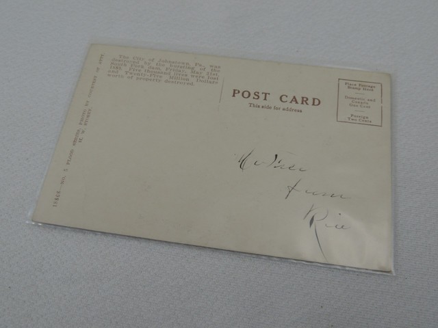 8 Vintage Antique 1889 Johnstown Flood Postcard Photographs w/ Sleeves