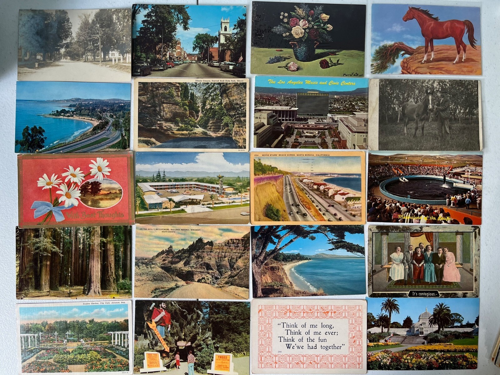 500+ Vintage Postcard Lot – c1900’s – 1970’s Collection Views, Holidays, RPPCs