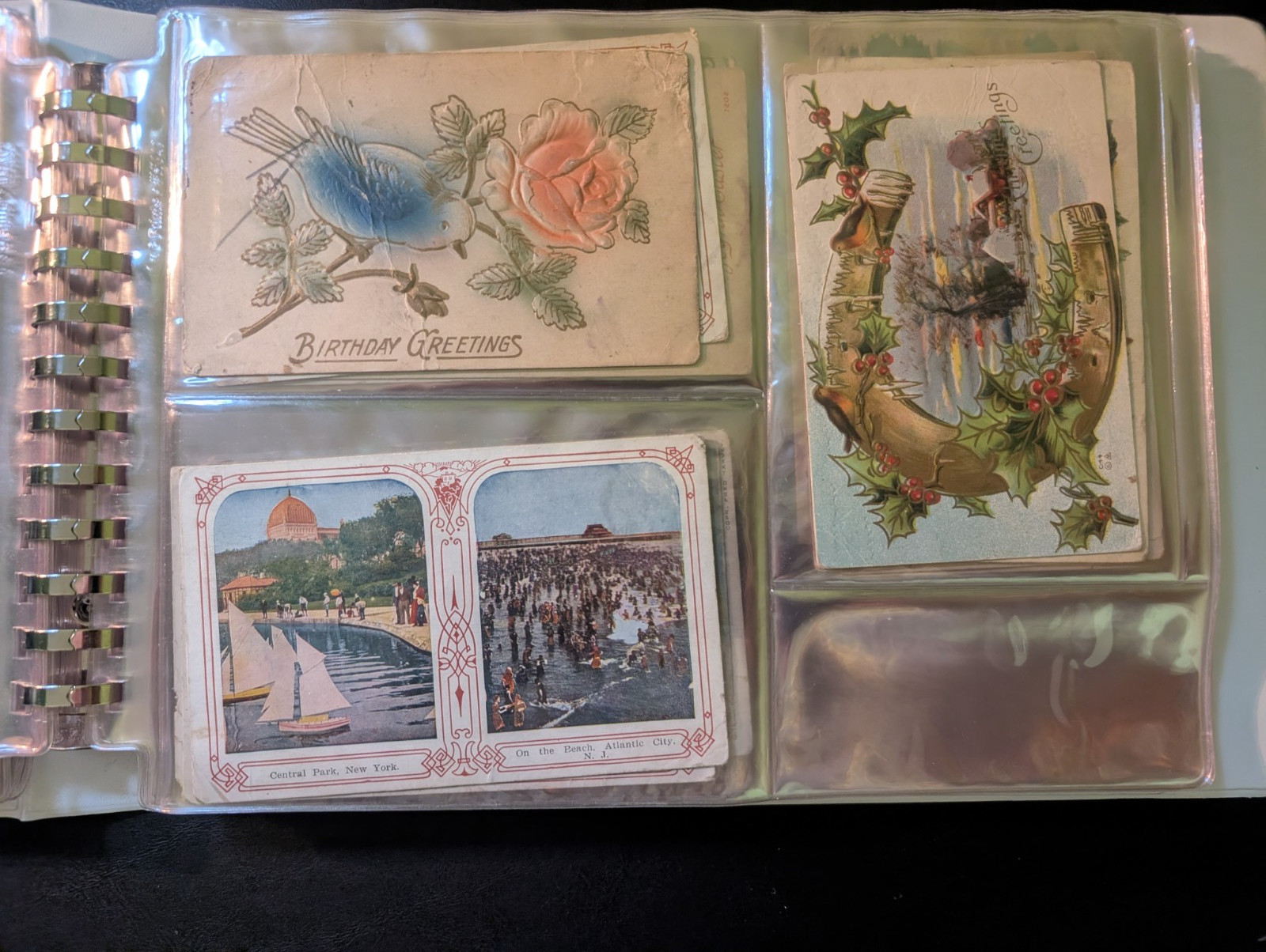 Early 1900s Postcard Collection – plastic sleeved in binder 100+