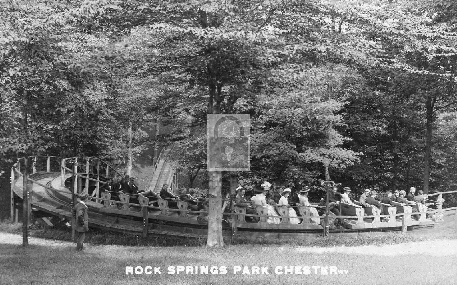 Rock Springs Amusement Park Roller Coaster Chester West Virginia WV – Reprint