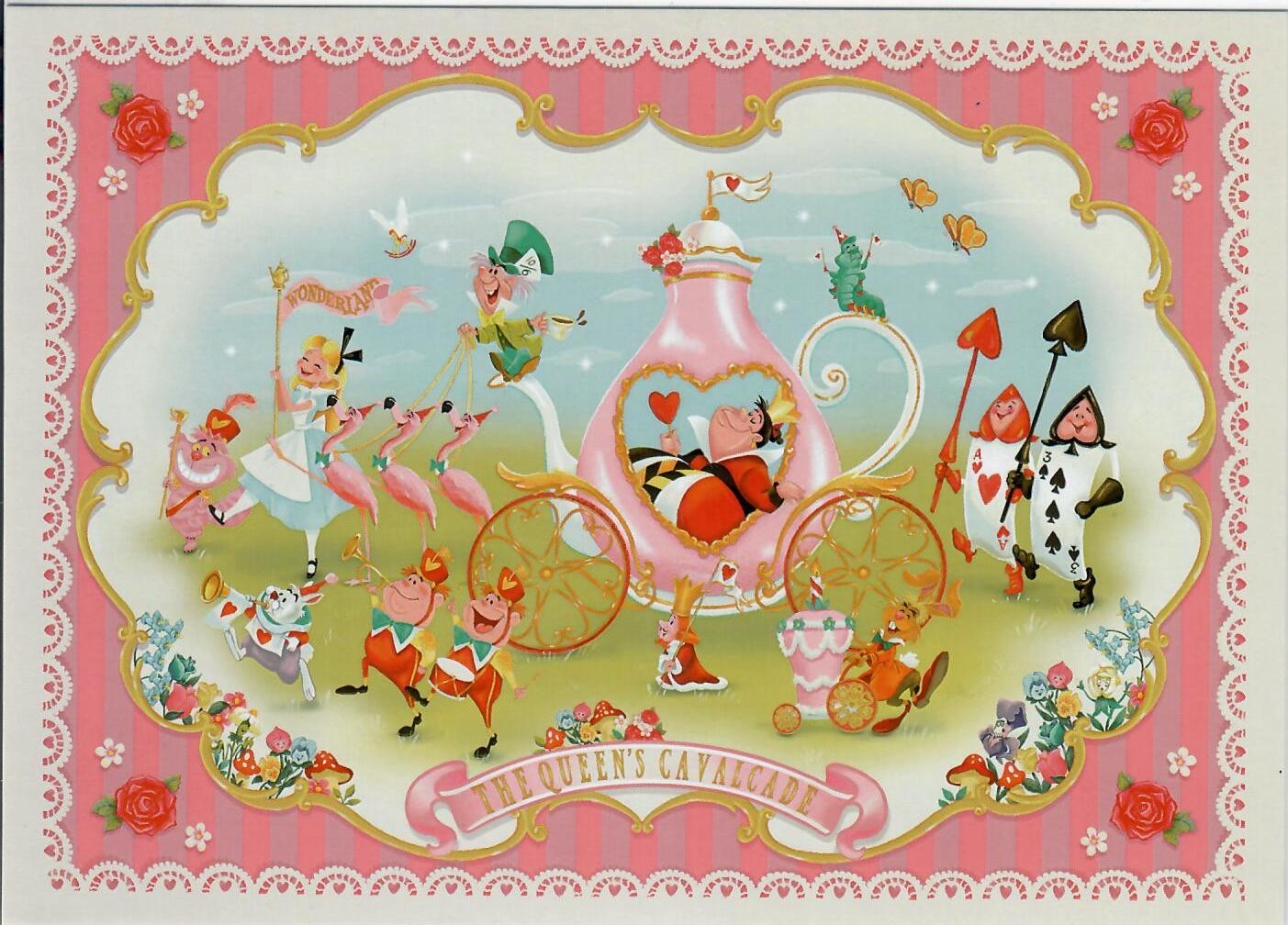 Disney WonderGround 2026 Queen’s Cavalcade By John Coulter 5×7 Postcard