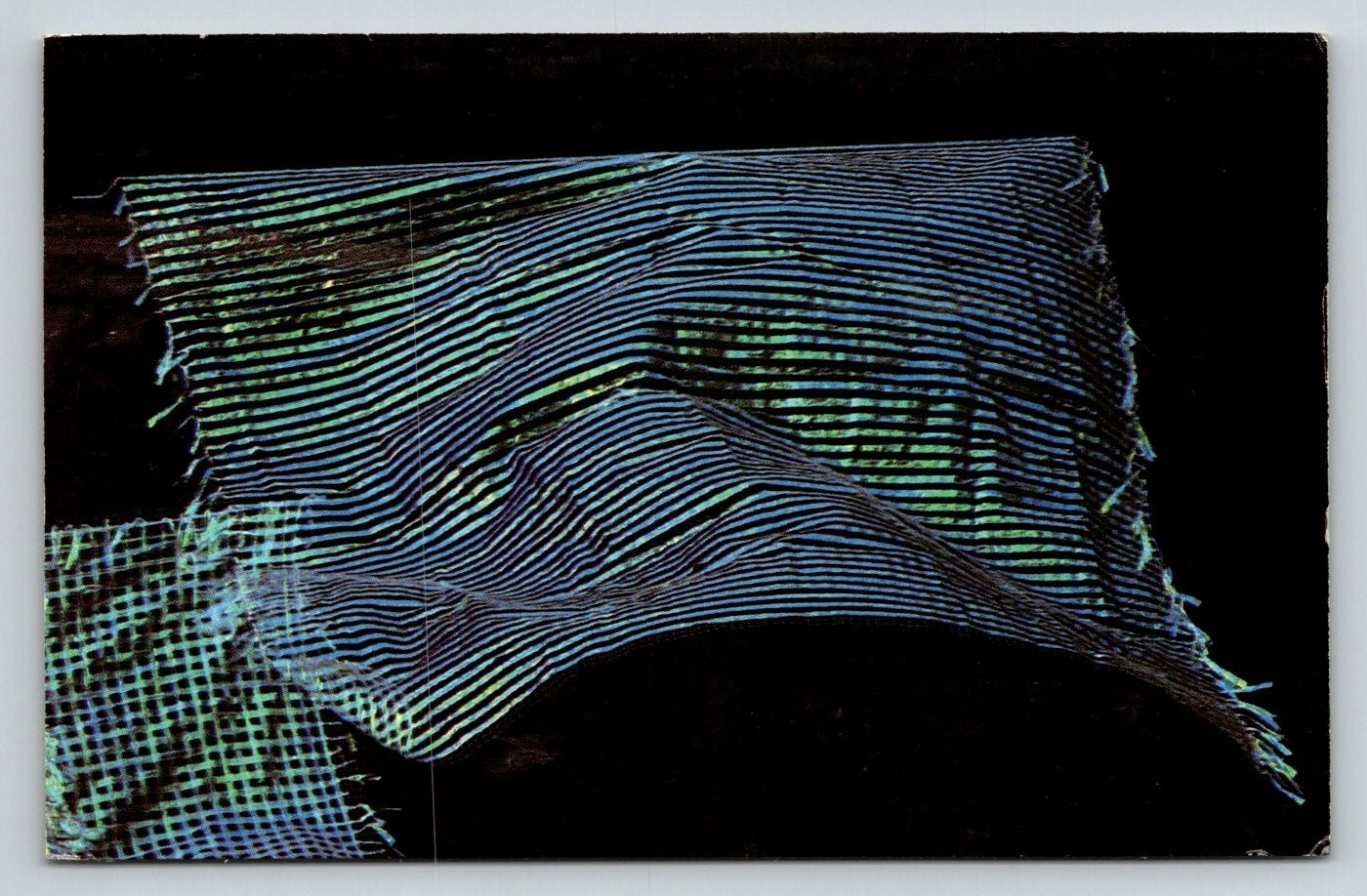1992 Abstract Art Postcard Joyce Crain Polypropylene Netting Raeanne Giovanni