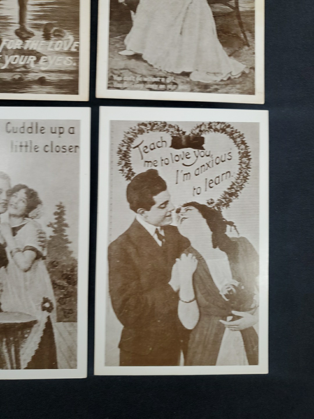 Popular Products Post Card Romantic Couple Date Kiss Unused Lot #5 See Pics