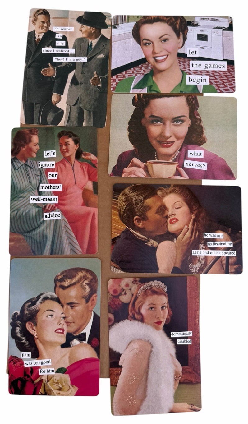 Anne Taintor Another Day In Paradise 27/30 Postcards Retro Housewife Humor 2004