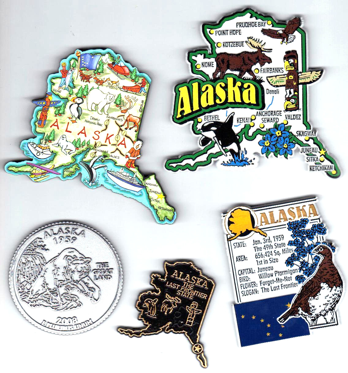 ARKANSAS THE NATURAL STATE OUTLINE MAP MAGNET NEW