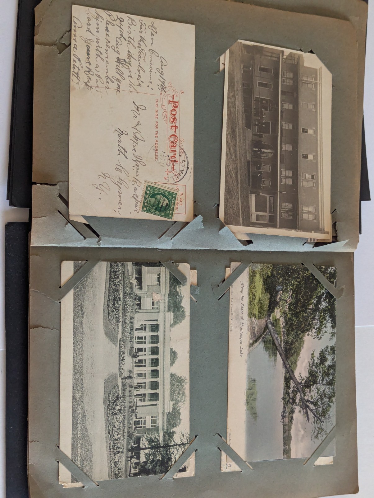 Antique Post Card Lot Book – Some Mailed – See Video – Many Pictures
