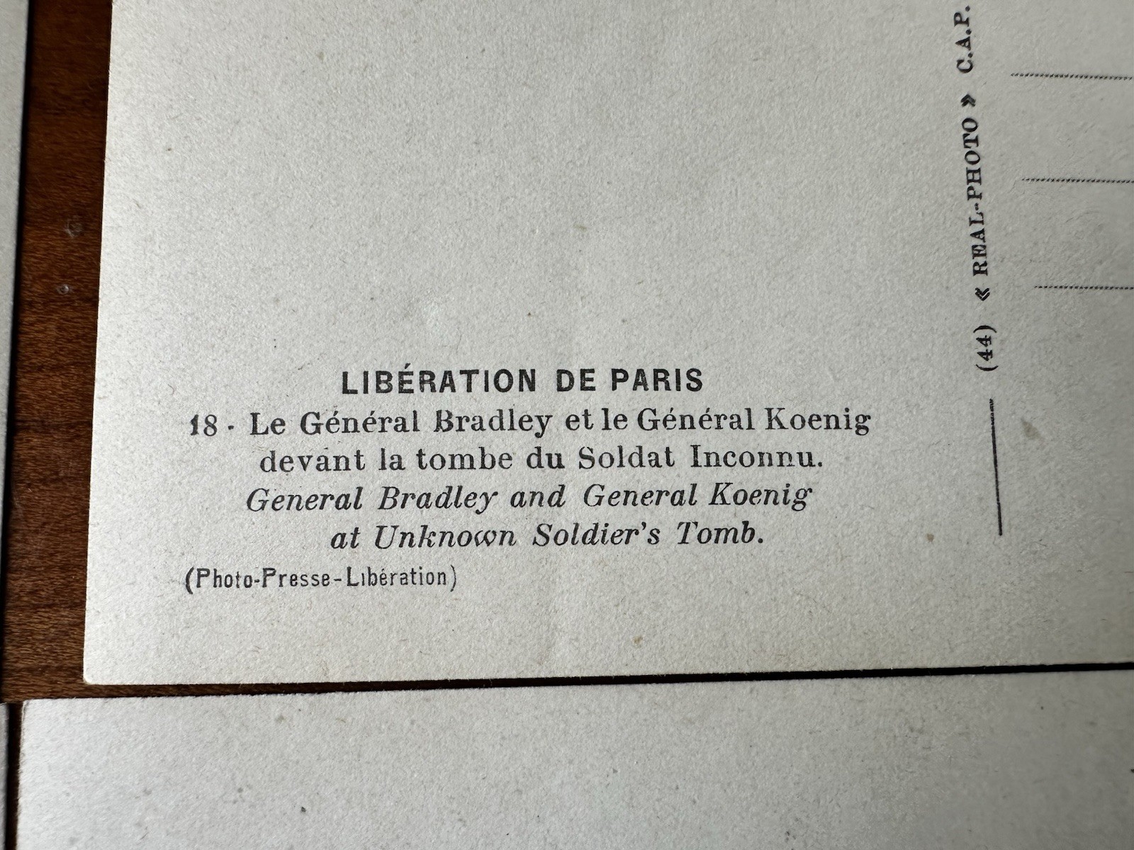 Lot of 4 WWII LIBERATION OF PARIS 1944 France US Troops Army Original RPPC Photo