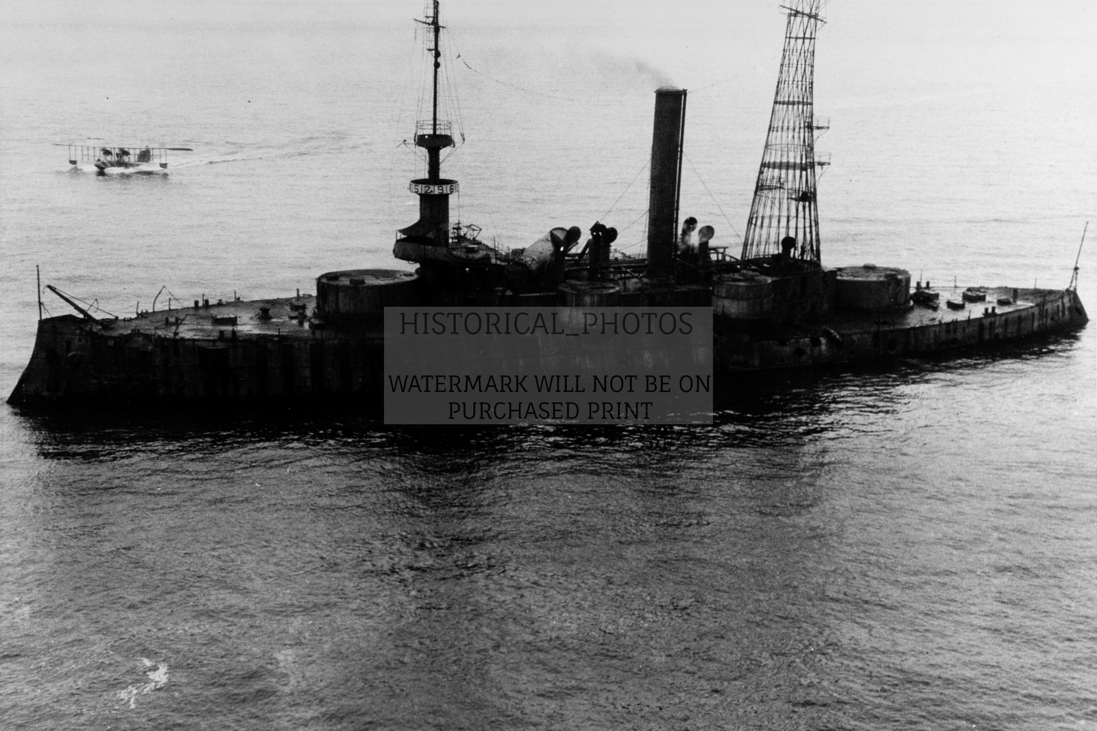 USS IOWA BATTLESHIP DAMAGED IN GUNNERY PRACTICE PANAMA 1923 4X6 POSTCARD PHOTO