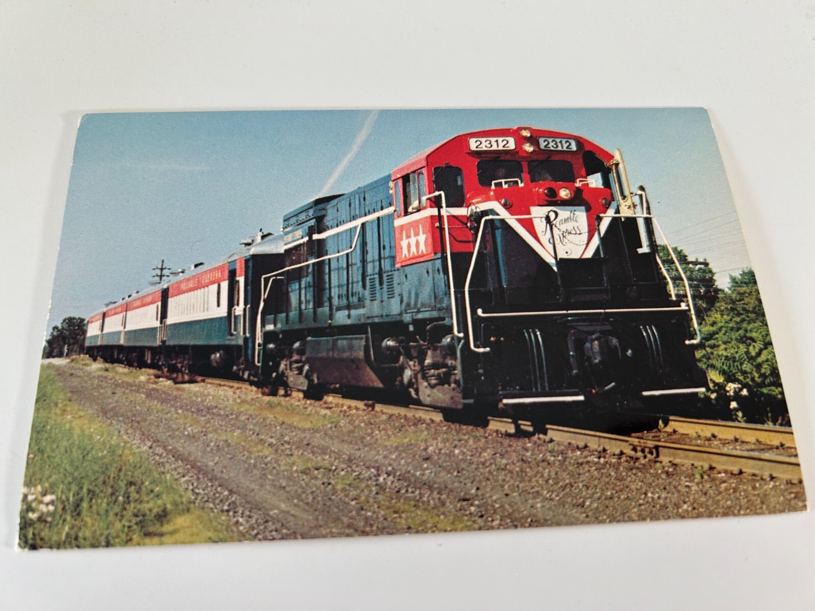 Delaware and Hudson Railway Preamble Express Unit Number 2312 Train Postcard