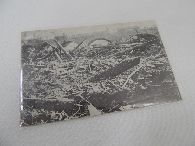 8 Vintage Antique 1889 Johnstown Flood Postcard Photographs w/ Sleeves (1 Repro)