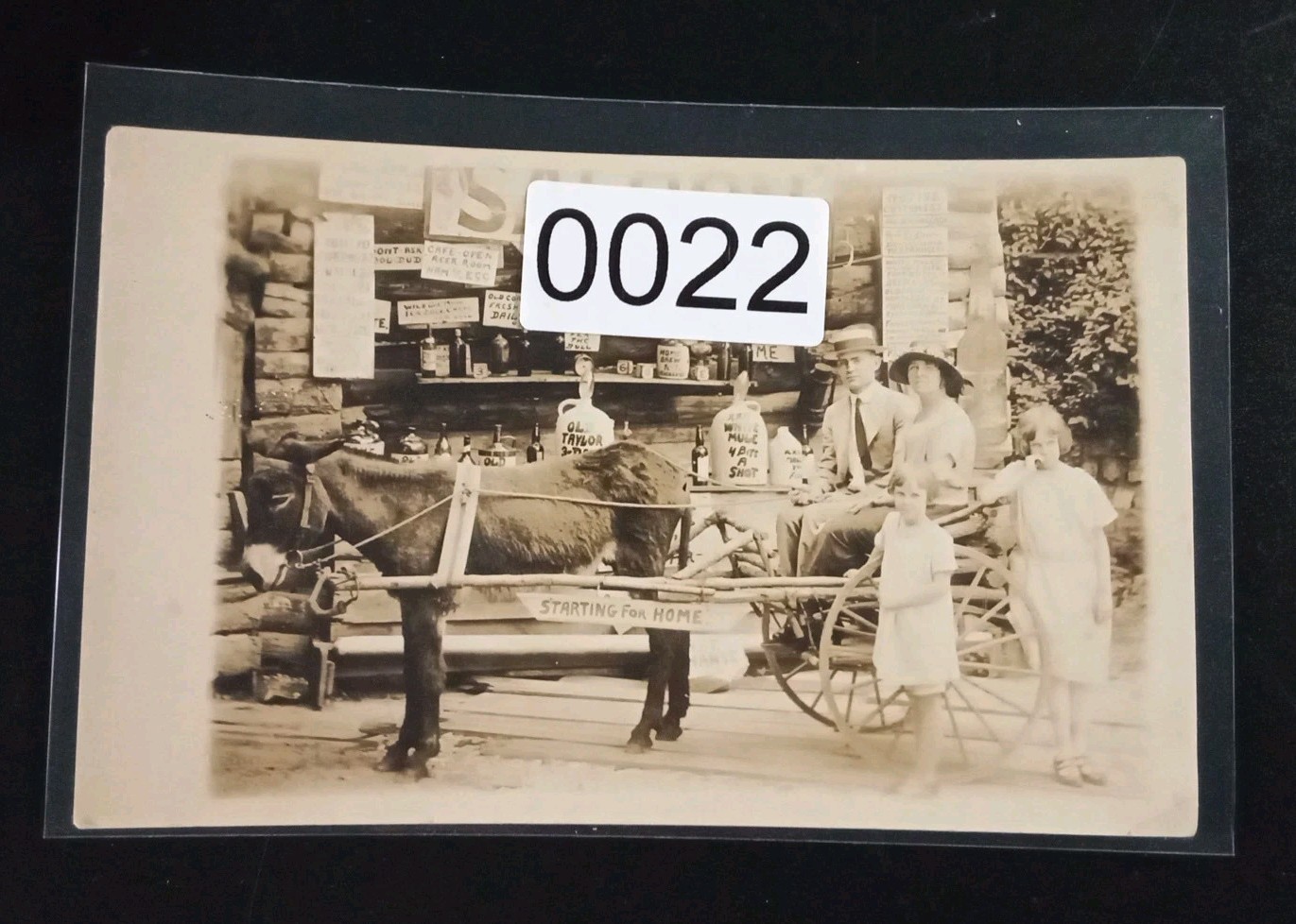 RPPC HOT SPRINGS AR McLeod’s Amusement Park Happy Hollow Saloon Postcard 1904-18