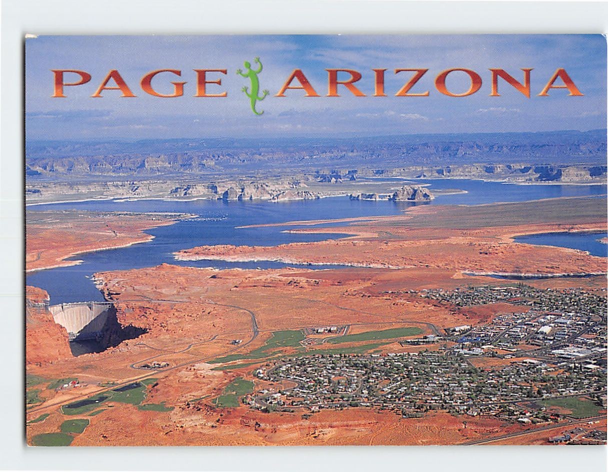 Postcard Aerial View Page Arizona USA