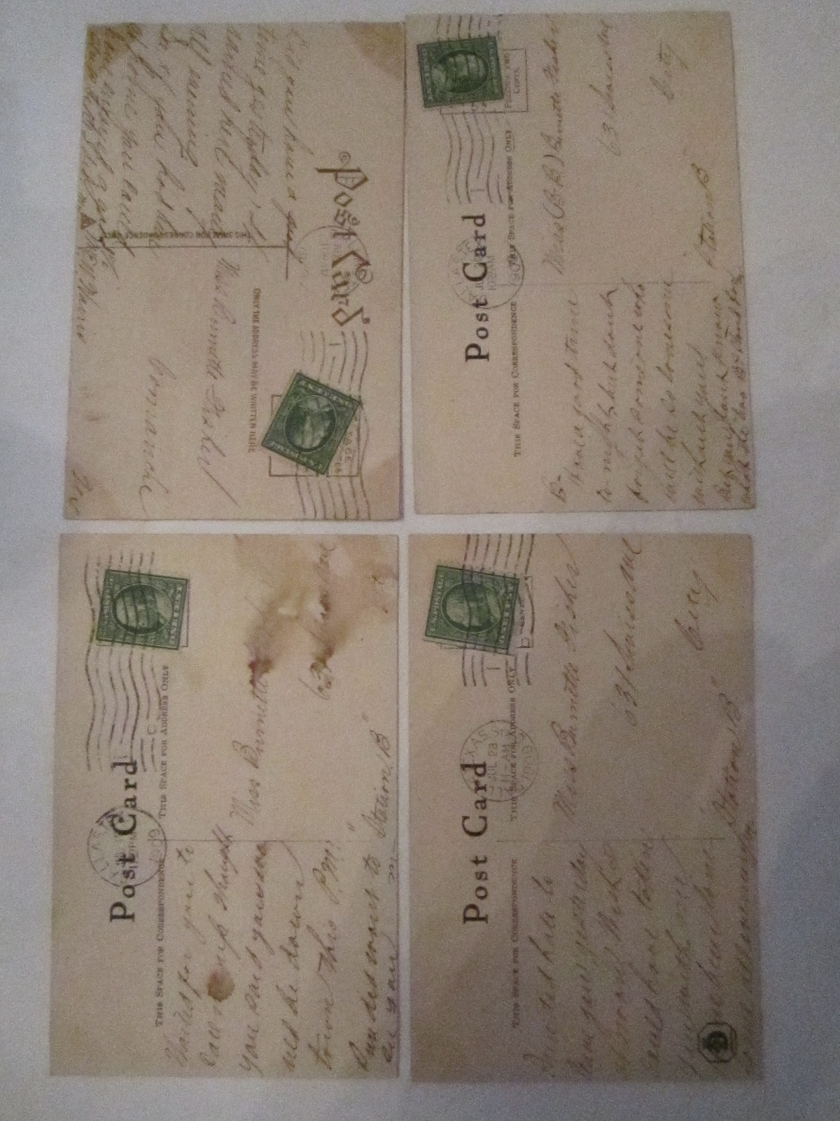 20 VINTAGE POSTCARDS – VARIOUS ARTISTS – PRE 1911 – COLLECTIBLE – LOT H TUB ABC