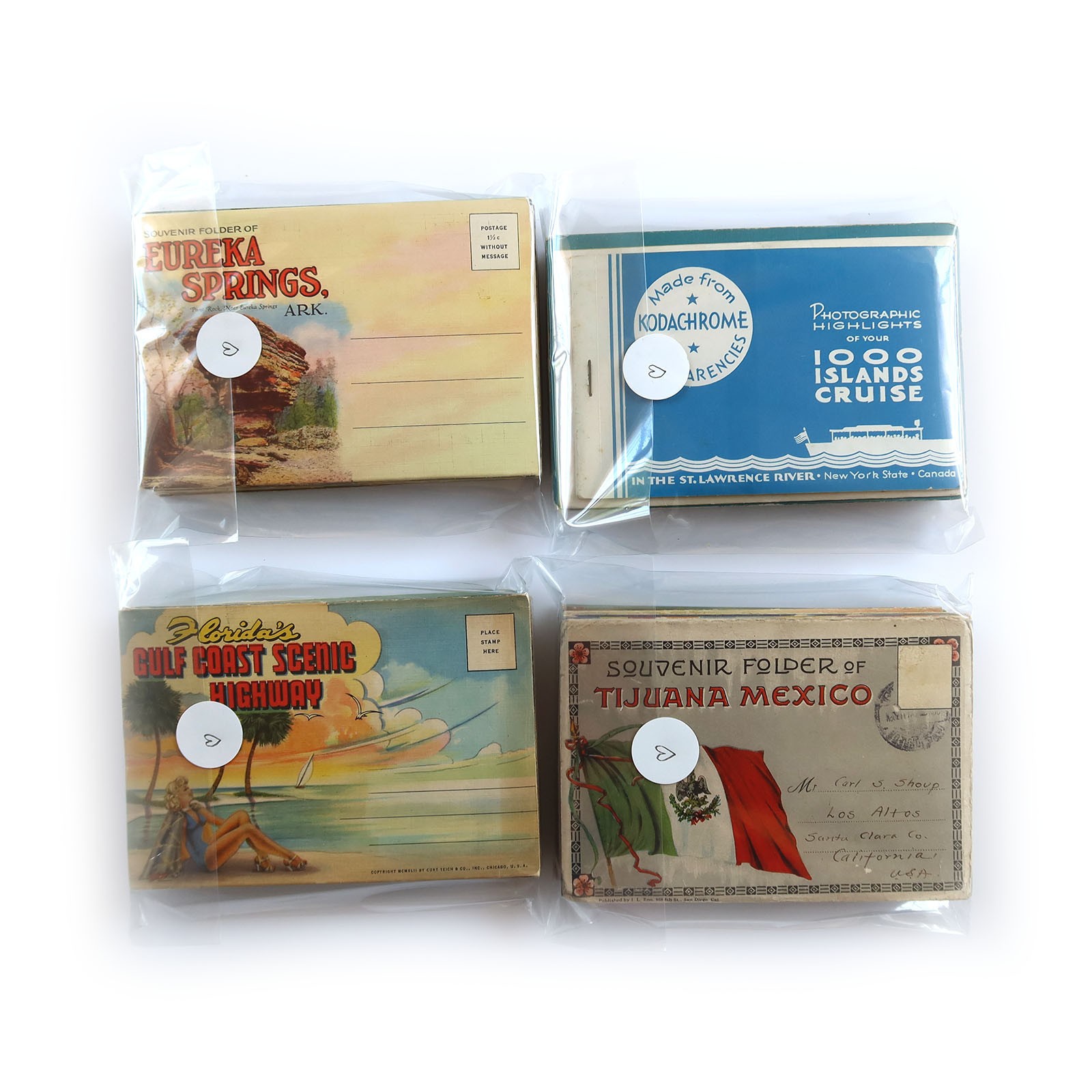12 Vintage Souvenir Folders Lot – Postcard & Picture Books – Scenic Travel Views