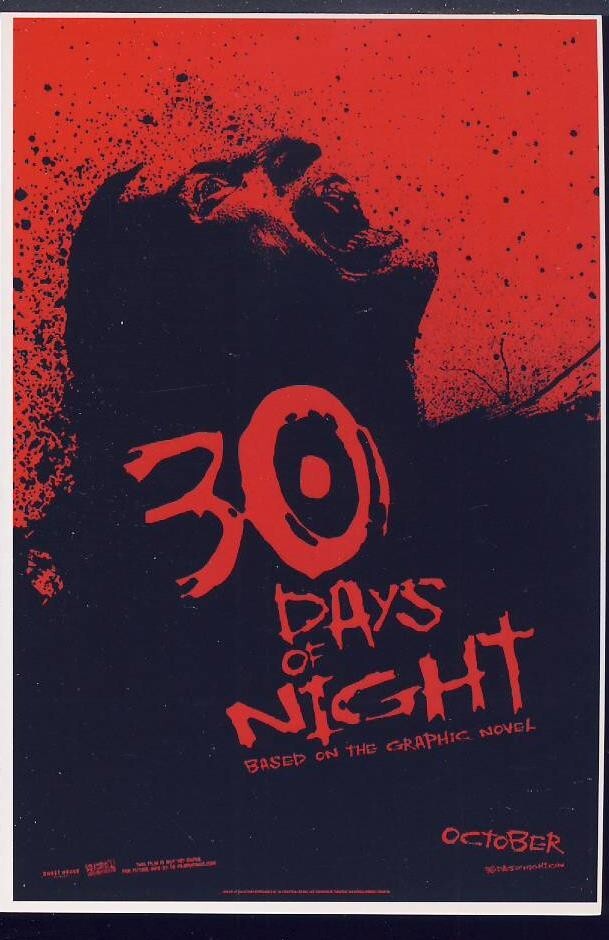 Retro POSTCARD Classic Cult Horror Film Movie: 30 Days of Night
