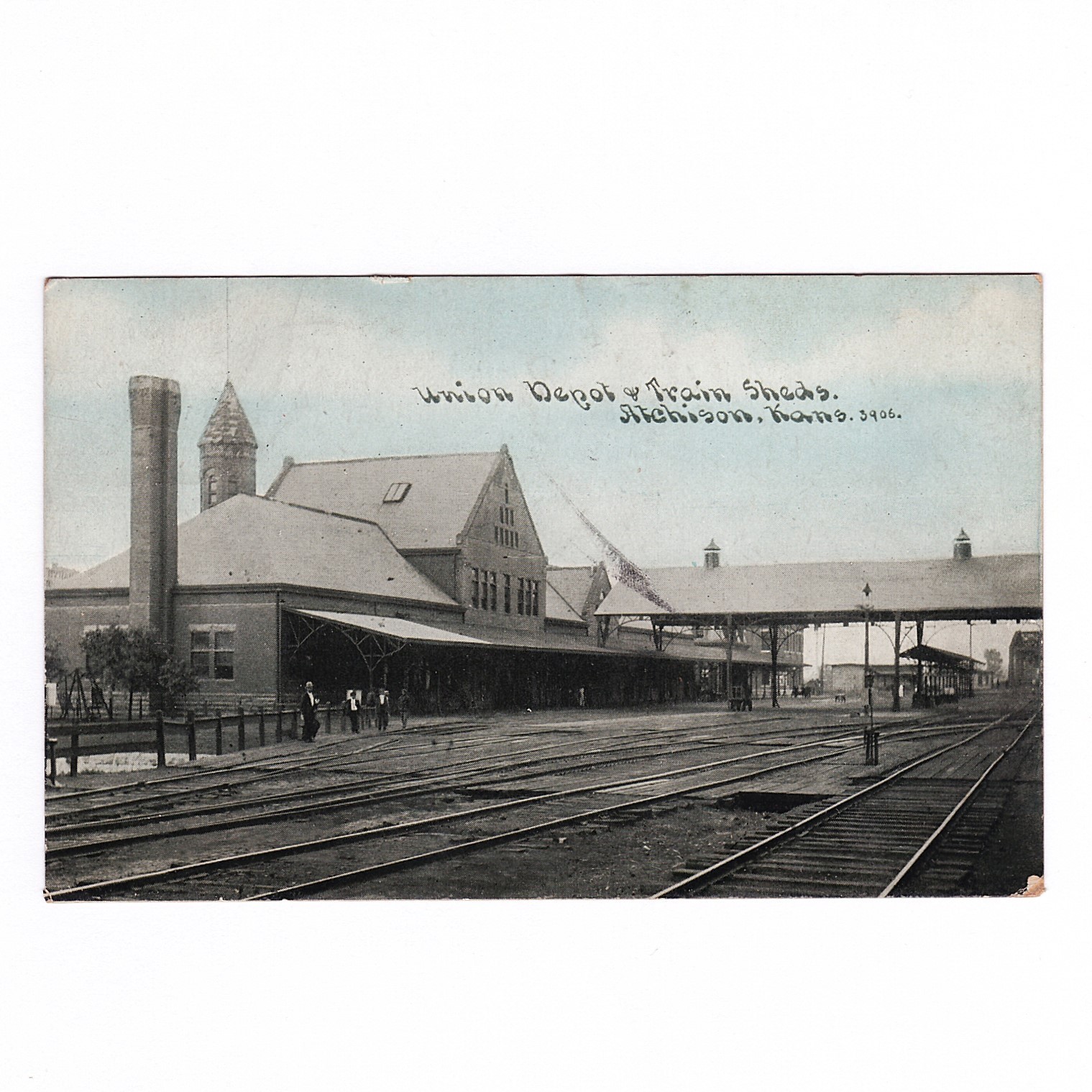 Lot of 18 Vintage Railroad Train Postcards 1907 to 1910 Train Station Depot