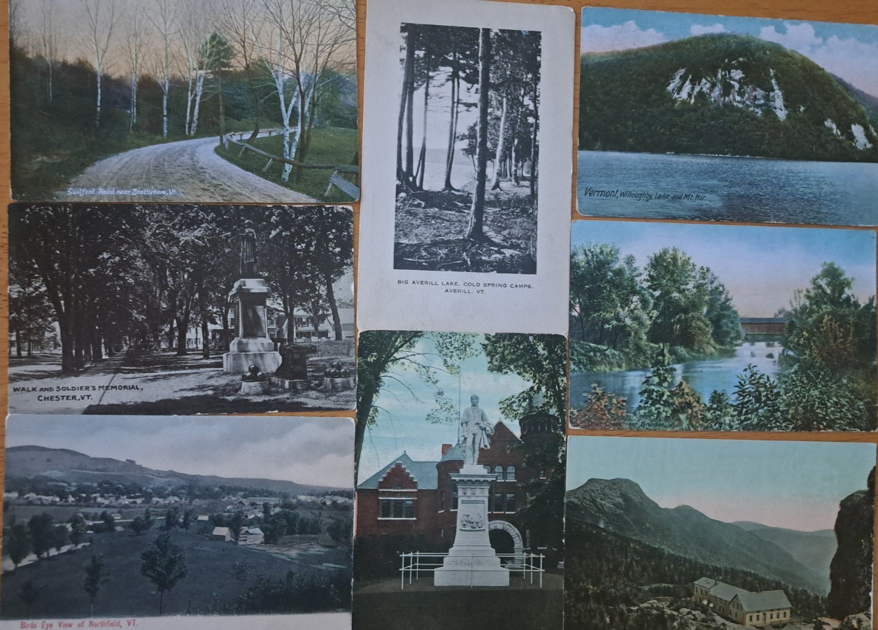 Lot of 8 VERMONT Vintage VT Postcards ca.1900’s-1920’s