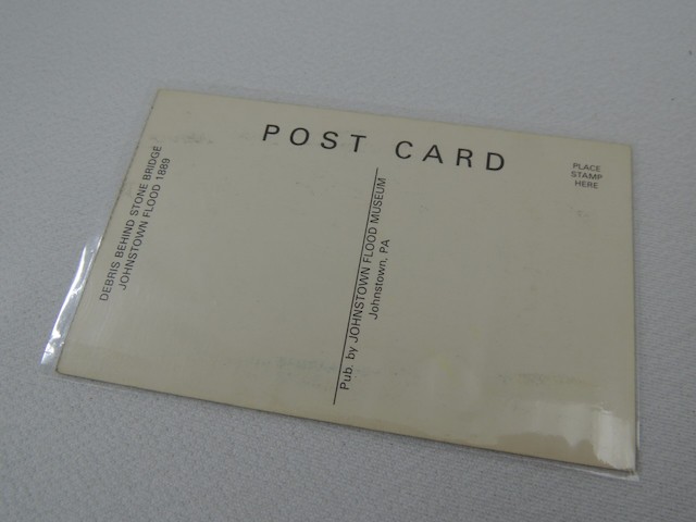8 Vintage Antique 1889 Johnstown Flood Postcard Photographs w/ Sleeves (1 Repro)