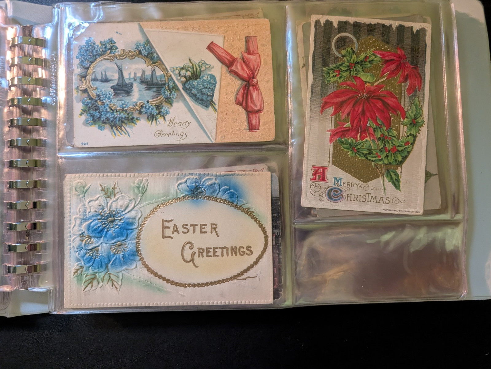 Early 1900s Postcard Collection – plastic sleeved in binder 100+