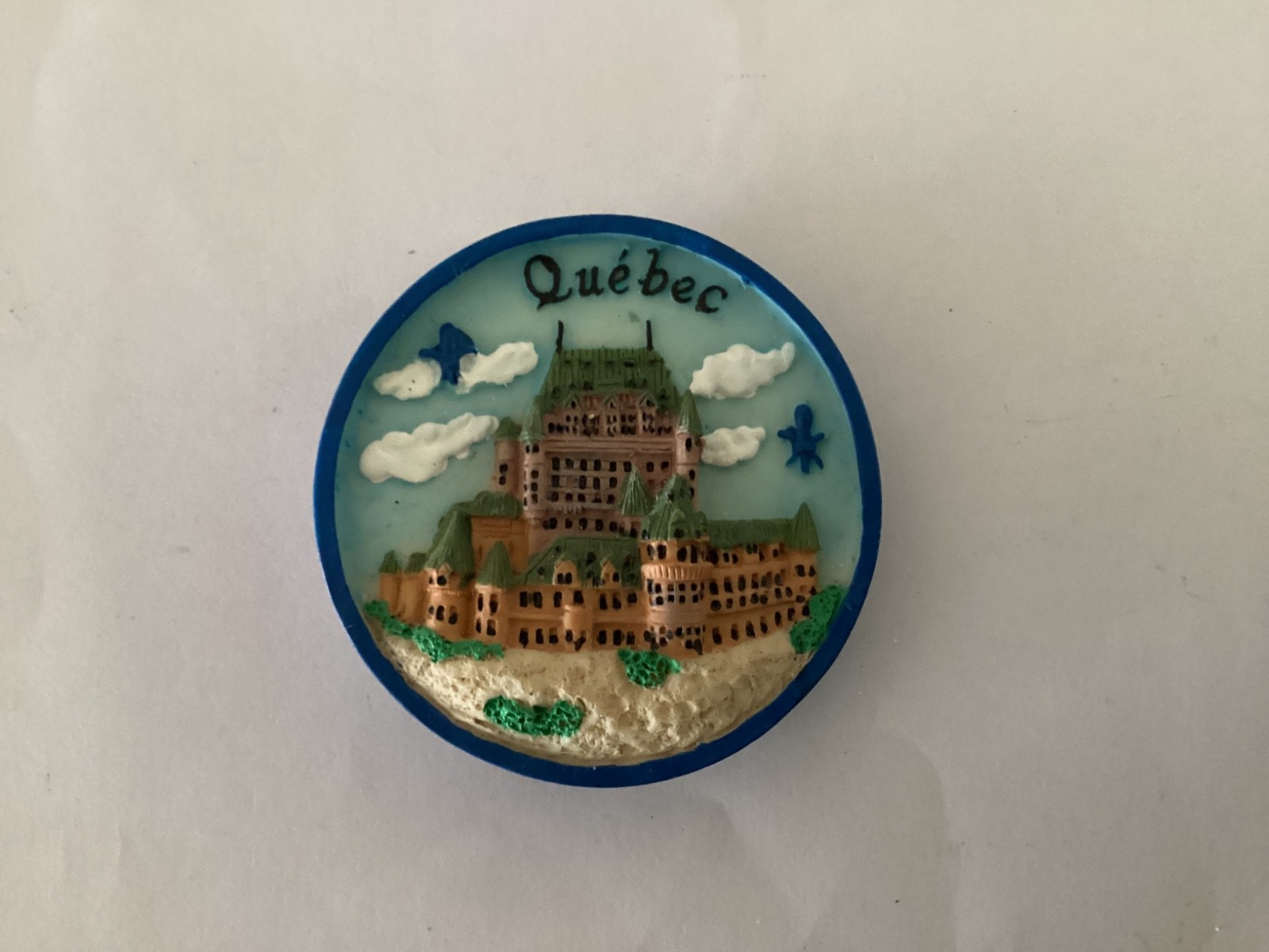 Château Frontenac in Quebec City, Canada Resin Fridge Magnet J6