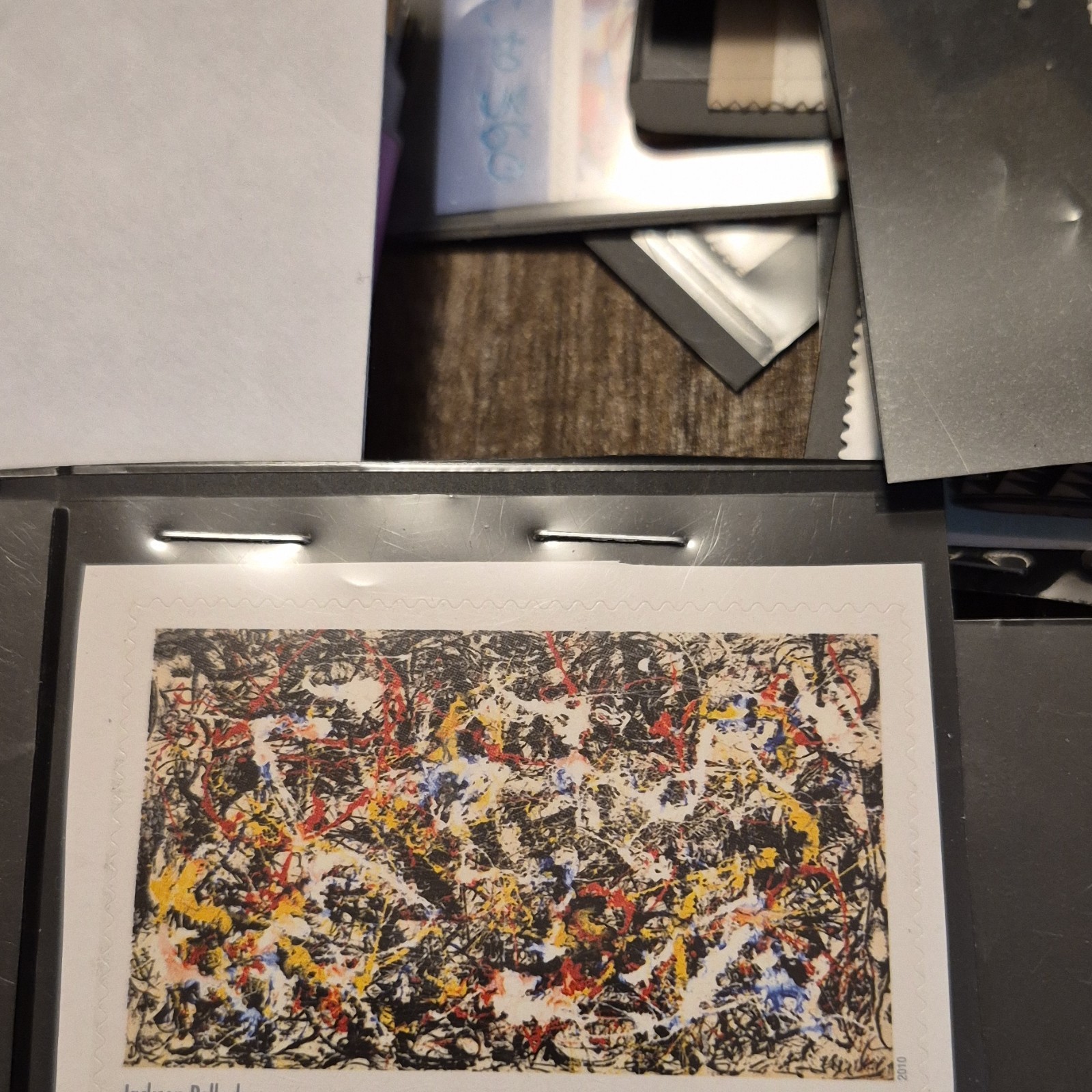 Jackson Pollock Abstract Art Printed Lithograph Postcard Single Unit