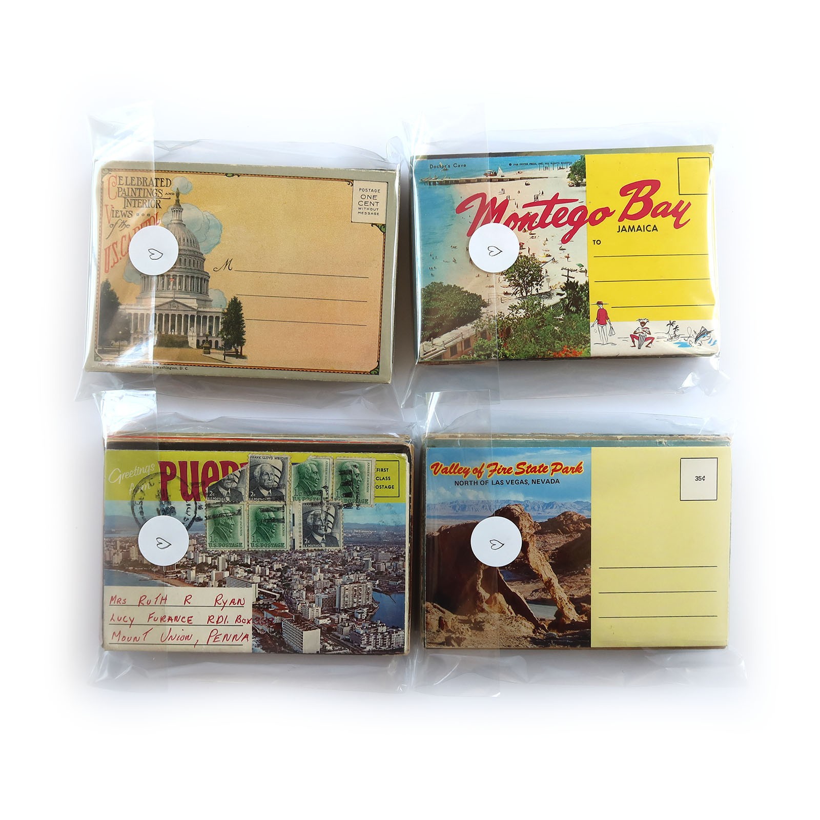 12 Vintage Souvenir Folders Lot – Postcard & Picture Books – Scenic Travel Views